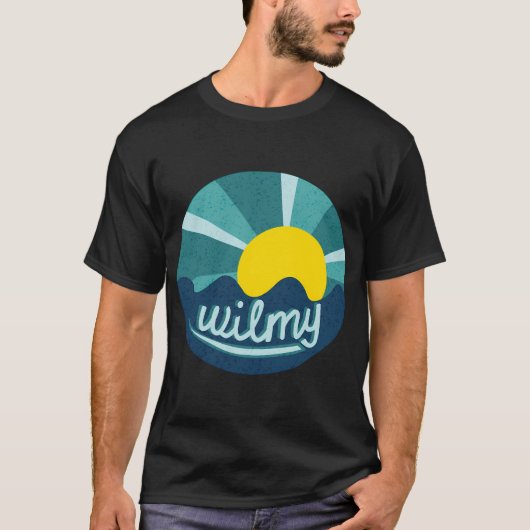 T-shirt Uncw Wilmington Beach Océan (Devant)