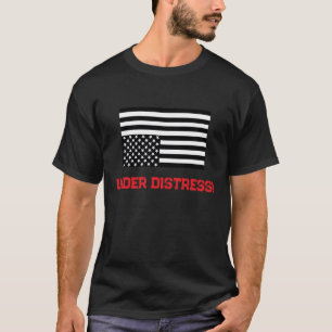 T-shirt "Under Distress" avec drapeau Upside Down