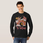 T-shirt Undergrad Vibes School Groovy Retro Boho Rainbow C (Devant entier)