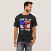 T-shirt Underground Mining American Coal Miner American Co (Devant entier)