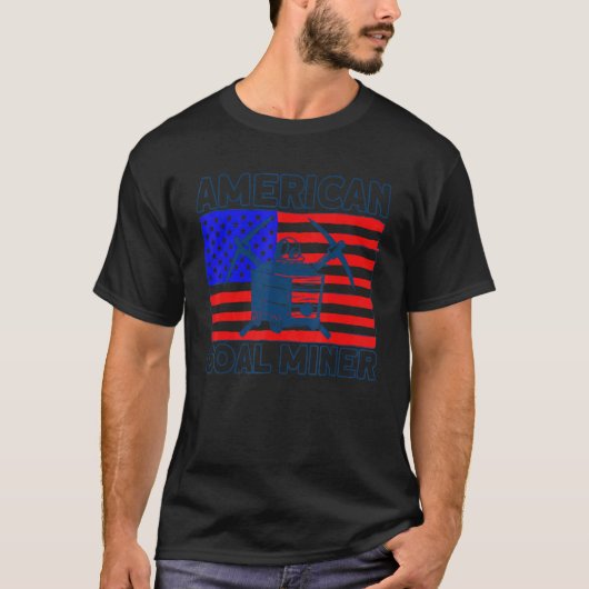 T-shirt Underground Mining American Coal Miner American Co (Devant)