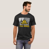 T-shirt Underground Mining Coal Miner American Coal Miner  (Devant entier)