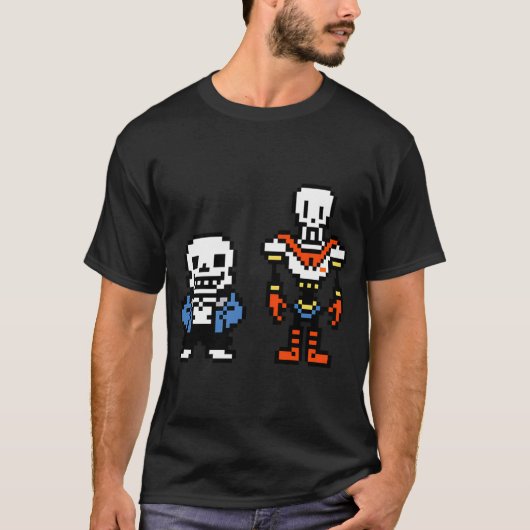 T-shirt Undertale - Sans Et (Devant)