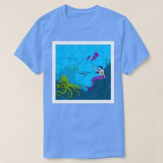 T-shirt Underwater Ocean Scene (Design devant)
