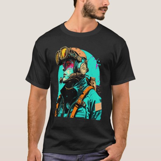 T-shirt Underwater Photographer Pop Style Scuba Diver Dad  (Devant)