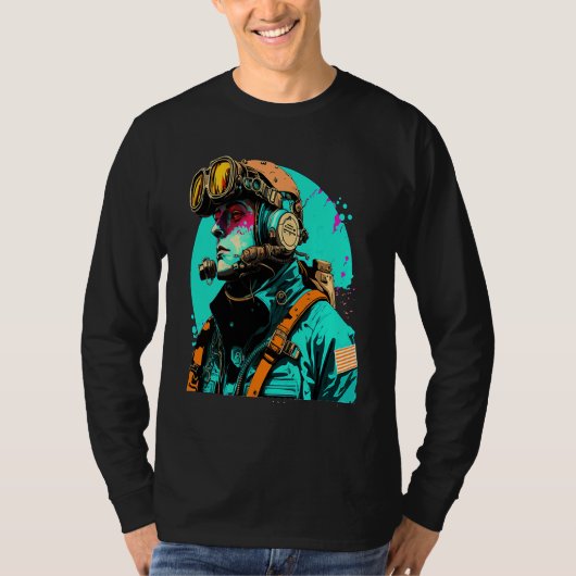 T-shirt Underwater Photographer Pop Style Scuba Diver Dad  (Devant)