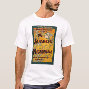 T-shirt Une affiche théâtrale de jeu de rossignol japona