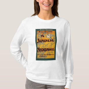 T-shirt Une affiche théâtrale de jeu de rossignol japona