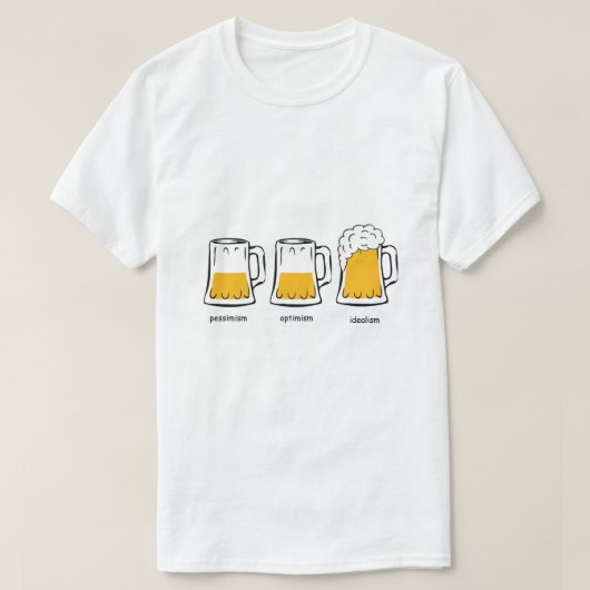 T-shirt Une approche philosophique de la bière (Design devant)