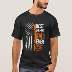 T-shirt Une arme à feu Meilleur père foutrement jamais Mer