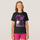 T-shirt Une Aueen est née en décembre Anniversaire Fille (Devant entier)