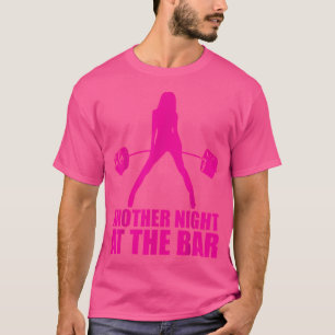 T-shirt Une Autre Nuit Au Bar Barbell - Motivat Féminin