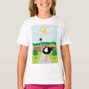 T-shirt Une autruche instruite