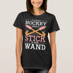 T-shirt Une Baguette De Hockey De Champ Est Son Hocke De C