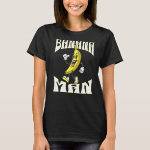 T-shirt Une banane avec le visage jambes et chaussures Hom