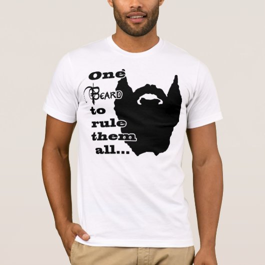 T-shirt Une barbe pour les ordonner tous (Devant)
