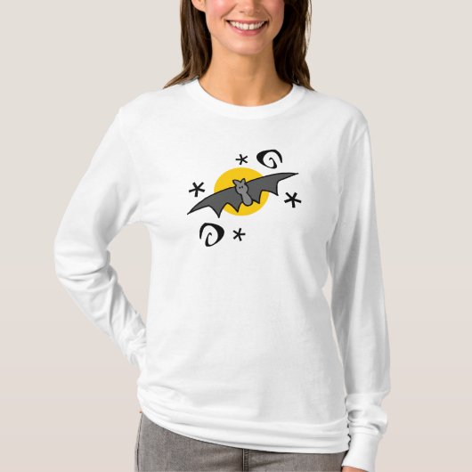 T-shirt Une batte de Halloween (Devant)