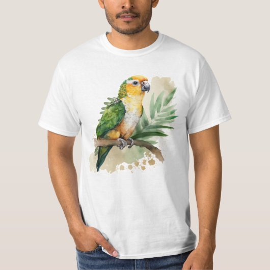 T-shirt Une belle caïque blanche à ventre (Devant)
