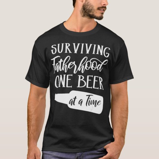 T-shirt Une Bière À La Fois Drôle (Devant)