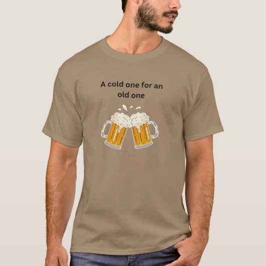 T-shirt Une bière fraîche (Devant)