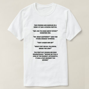 T-shirt Une blague d'IA sur la façon de raconter une plais