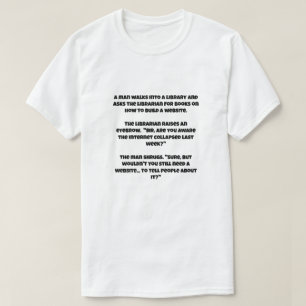T-shirt Une blague d'IA sur l'effondrement d'Internet