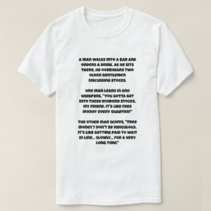 T-shirt Une blague d'IA sur les stocks de Dividend