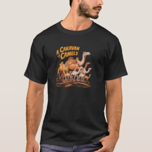 T-shirt Une Caravane De Chameaux Groupe