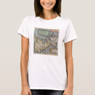 T-shirt Une carte de la Grande-Bretagne 1587