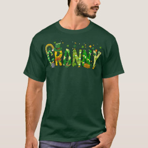 T-shirt Une Chanceuse Granny St Patrick's Day Irlandaise G