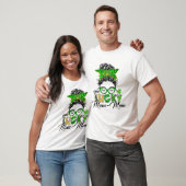 T-shirt Une Chanceuse Maman Jour de la Saint Patrick Messy (Unisexe)