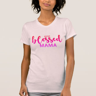 T-shirt une chemise bénie de maman