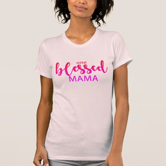 T-shirt une chemise bénie de maman (Devant)