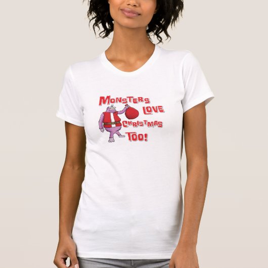 T-shirt Une chemise miracle Monster Christmas (Devant)