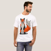 T-shirt Une chemise orange plus docile de Salk de psyché (Devant entier)