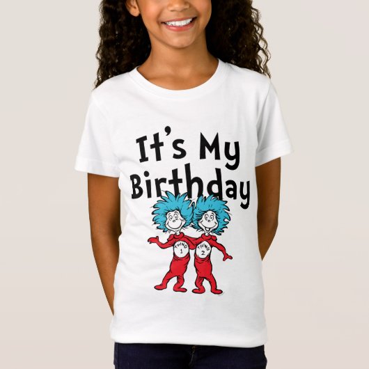T-Shirt Une chose deux | C'est mon anniversaire (Devant)