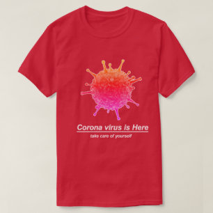T-shirt une conception de virus Corona (COVID-19).