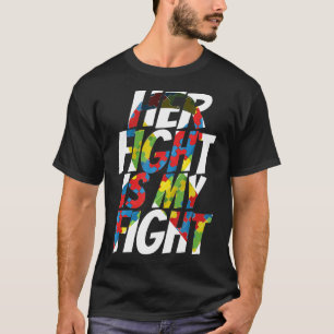 T-shirt Une conscience autistique mignonne pour son ruban