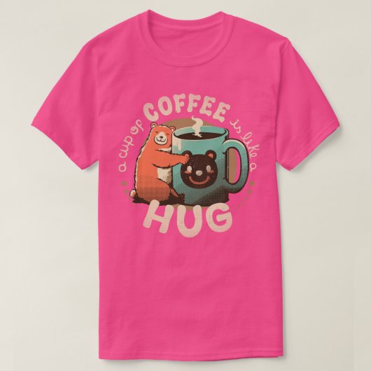T-shirt Une Coupe De Café Est Comme Un Coin (Design devant)