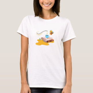 T-shirt Une coupe de thé sucré par une abeille miel mignon