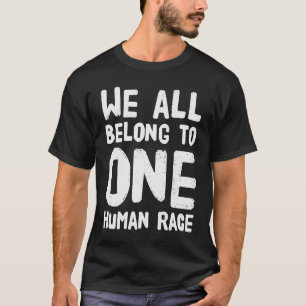 T-shirt Une course humaine antiracisme diversité