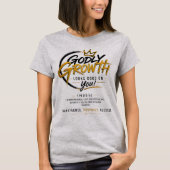 T-shirt Une croissance pieuse vous va bien (Devant)
