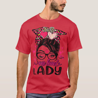 T-shirt Une Dame Amoureuse Messy Bun Leopard Couple Love V