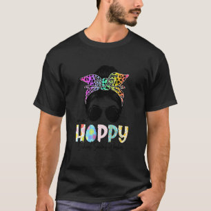 T-shirt Une école Hoppy Social Worker Messy Bun Enseignant