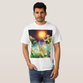 T-shirt Une époque de peinture à l'huile repensée (Devant entier)