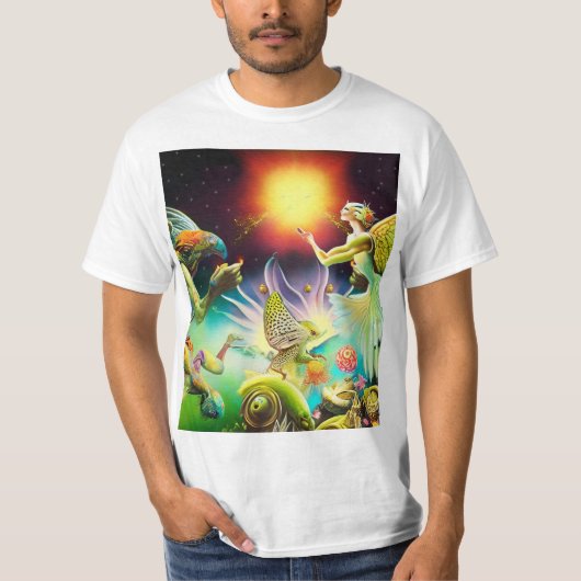 T-shirt Une époque de peinture à l'huile repensée (Devant)