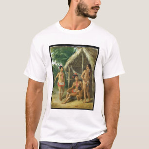 T-shirt Une famille de Carib de l'Îles-Sous-le-Vent en