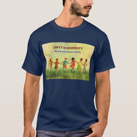 T-shirt Une famille humaine (Devant)