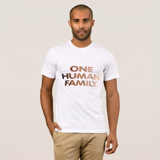 T-shirt Une famille humaine (Devant entier)