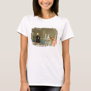 T-shirt Une famille servie avec du thé, c.1740-45 (huile s